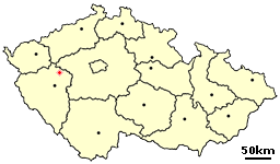 Location of Czech city Kralovice.png