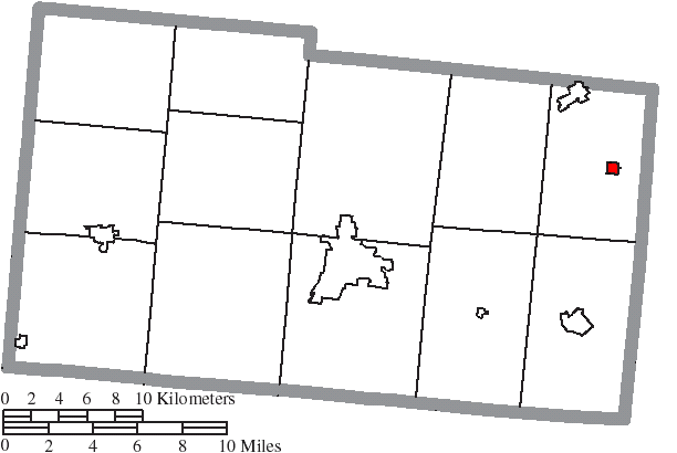 File:Map of Champaign County Ohio Highlighting Woodstock Village.png