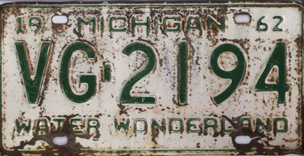 File:Michigan 1962 license plate - Number VG-2194.jpg - Wikimedia Commons