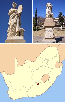 Памятник нидерландскому языку в южноафриканском городе Бюргерсдорп. Установлен в 1893 году в честь борьбы за официальный статус нидерландского языка в британской Капской колонии