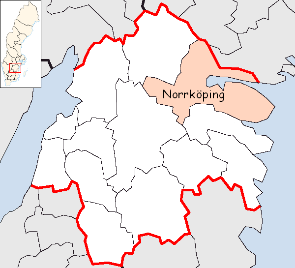 File:Norrköping Municipality in Östergötland County.png