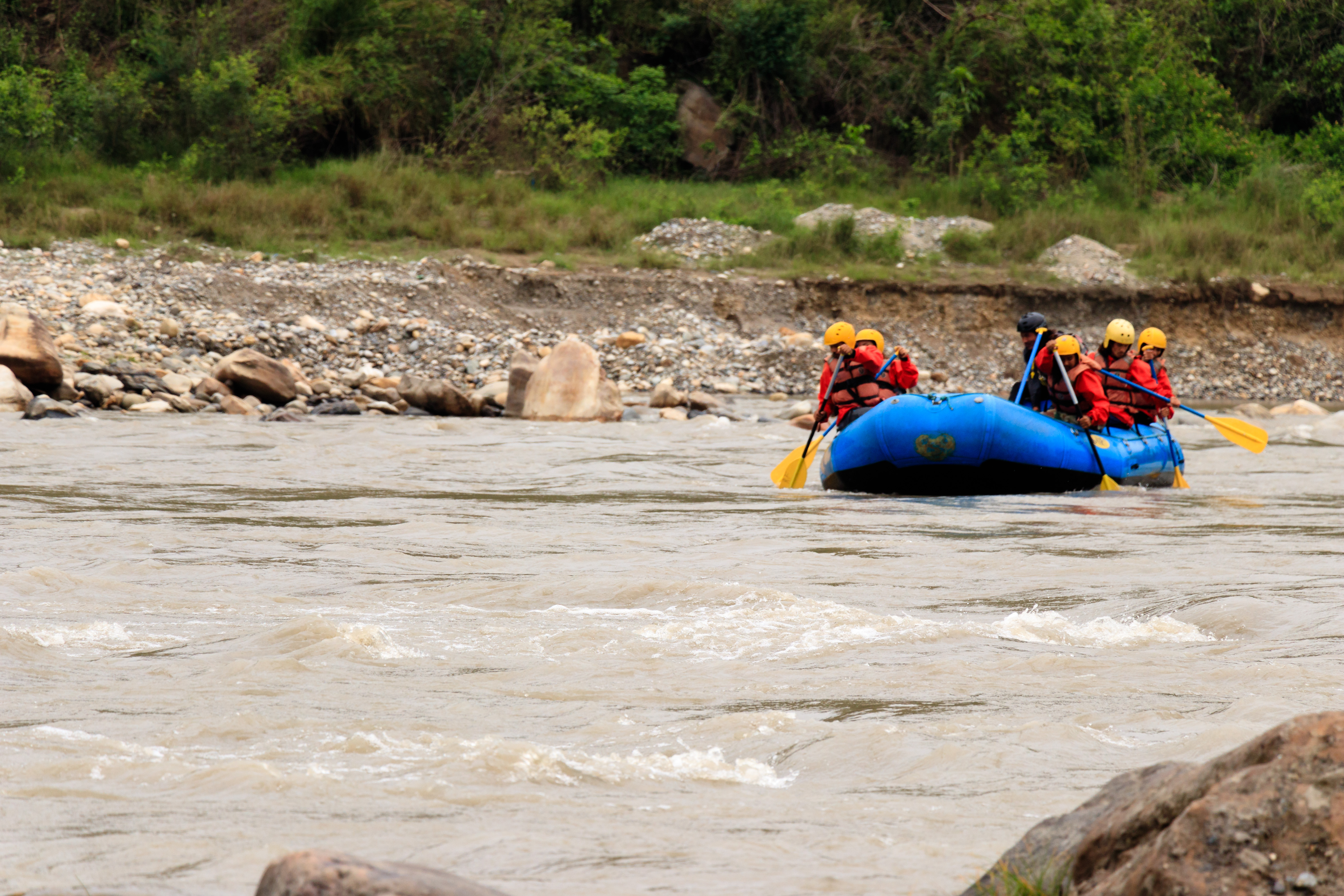 Rafting the Martha Brae River