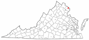 Location of Idylwood, Virginia