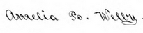 File:Amelia B. Coppuck Welby signature.png