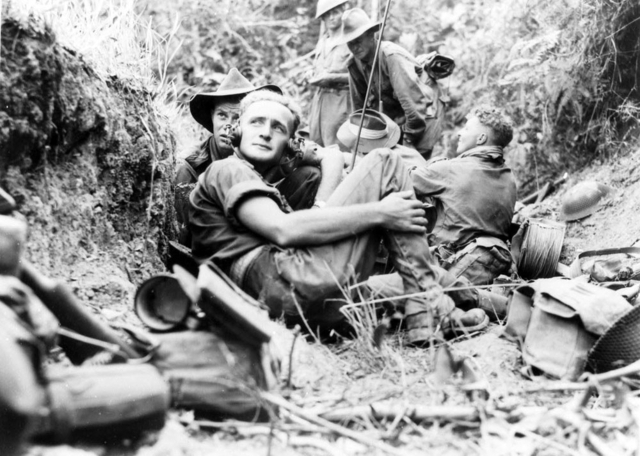 File:Australian infantry signalling position on Labuan in June 1945.jpg