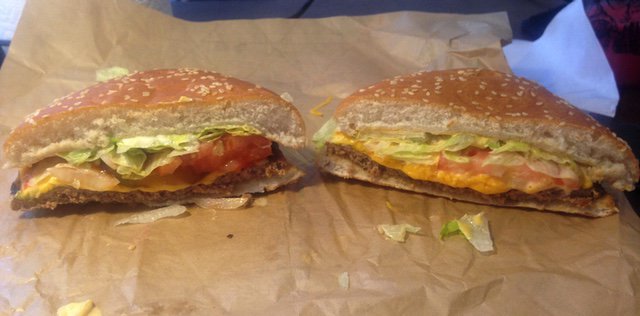 File:Burger King Four Cheese Whopper with Regular Whopper with