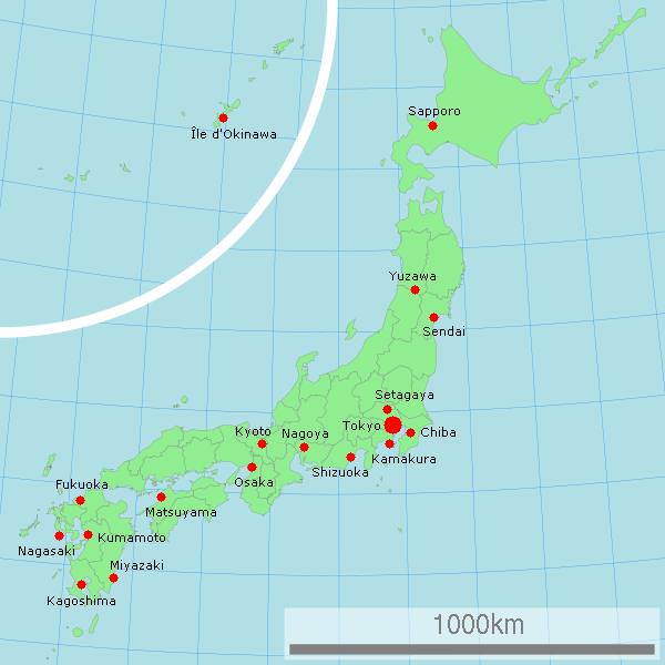 villes du japon