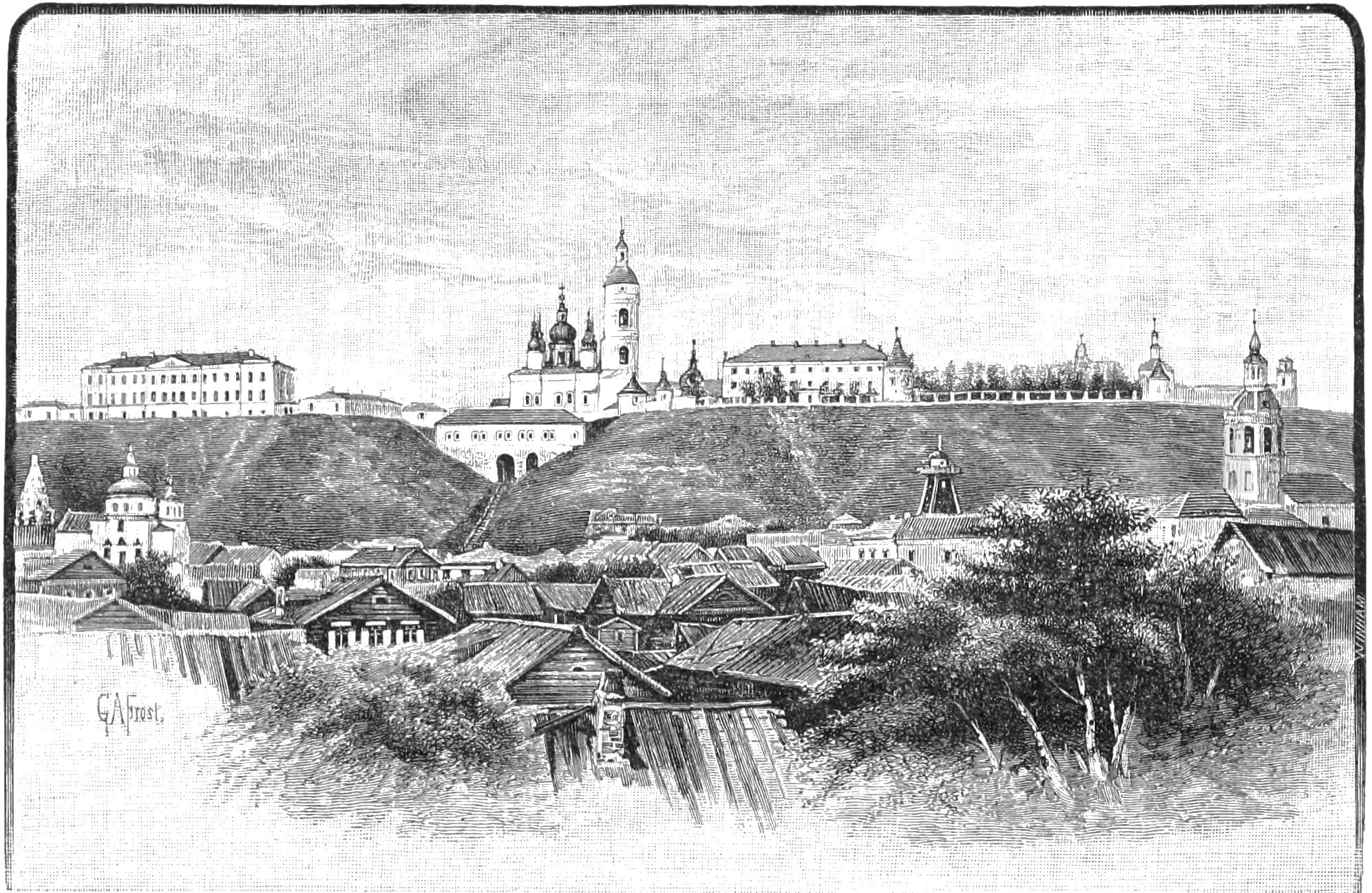 Тобольский Кремль гравюра