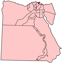 استان دمیاط در نقشه مصر