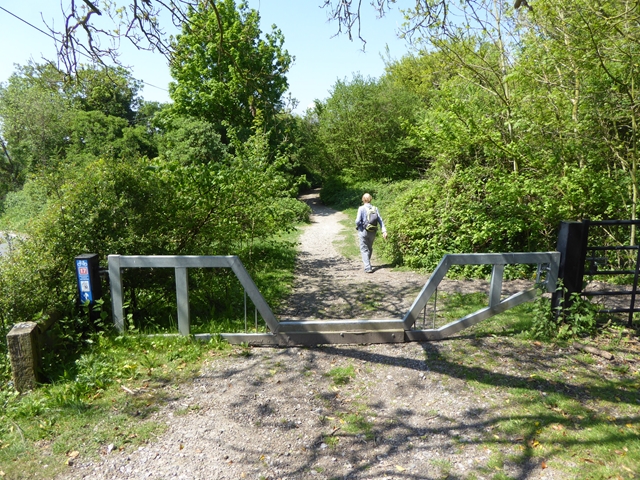 Horse stile on the Pilgrims Way near Lenham, Kent (geograph 4953306 by Oliver Dixon)