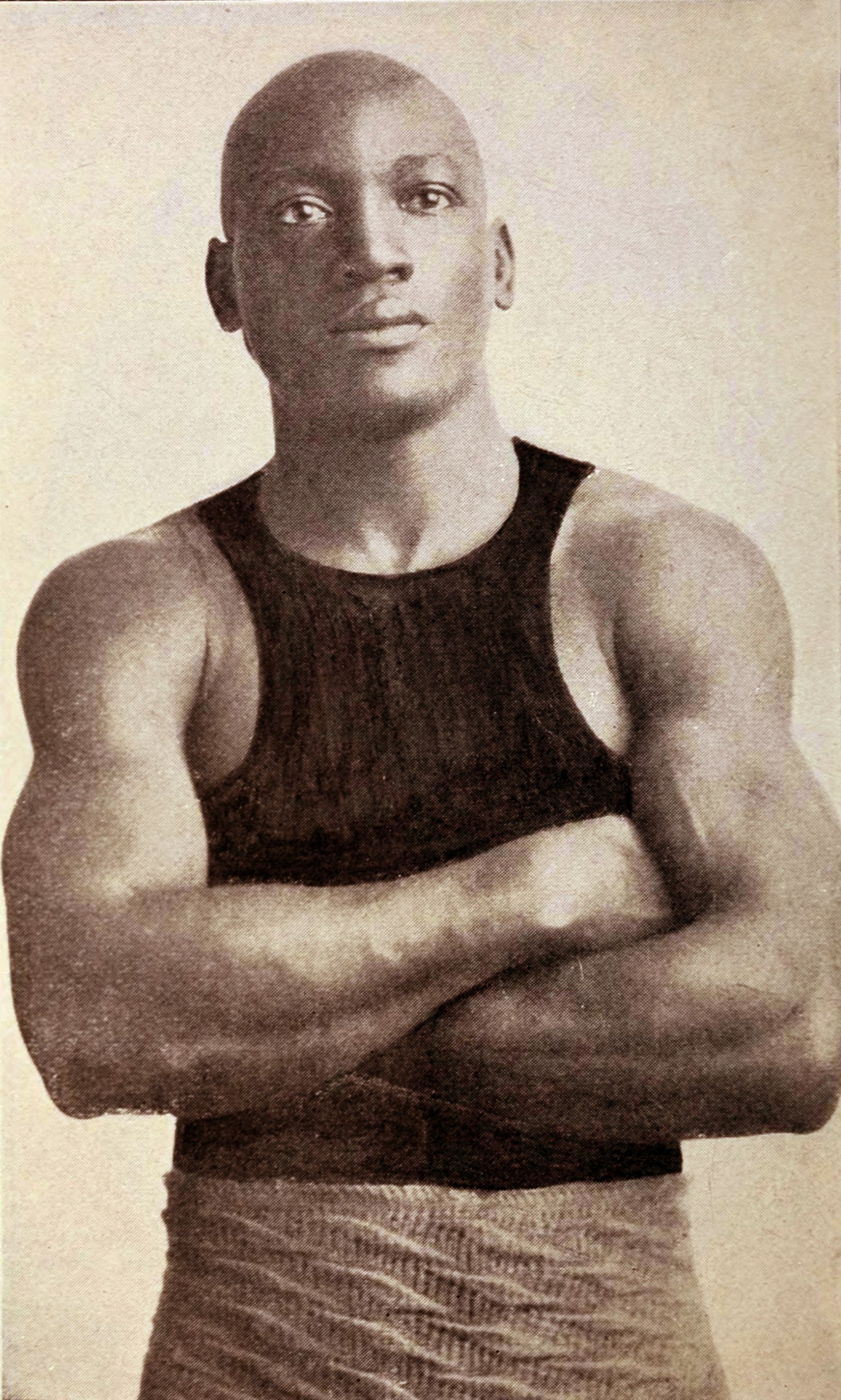 Boxer Jack Johnson Foto 2" X 3" imán para Nevera/CASILLERO 
