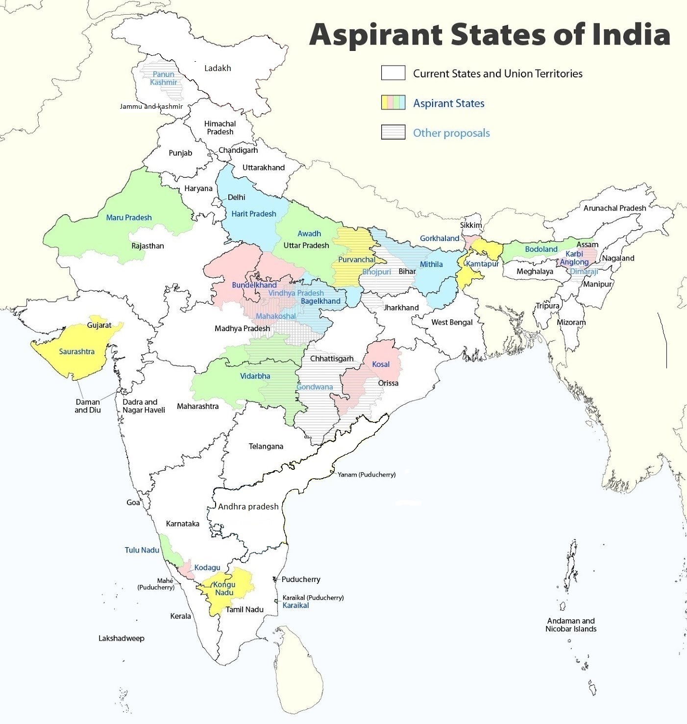 New states india~2