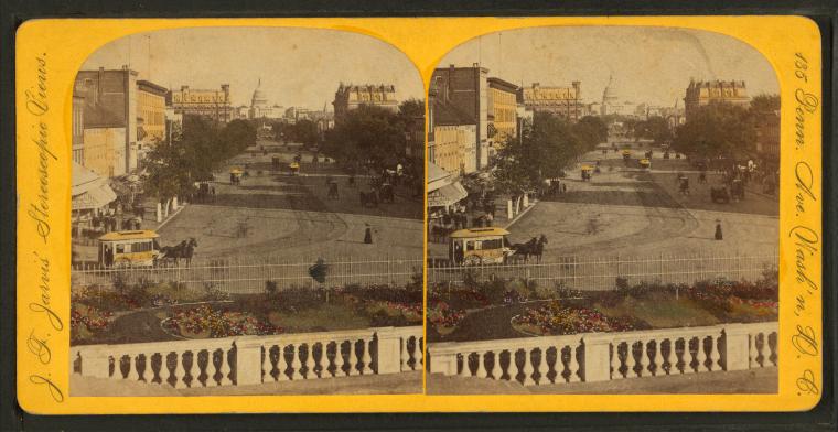 File:Penn. Ave. from the Treasury, from Robert N. Dennis collection of stereoscopic views 5.jpg