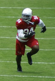 Acho during the 2012 NFL season. Sam Acho 2012.jpg