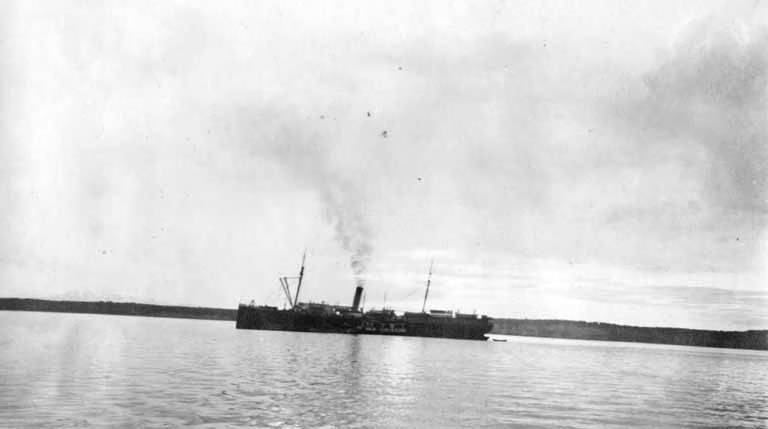 File:Steamship in Cook Inlet, near mouth of Ship Creek, Alaska, June 1914 (AL+CA 3454).jpg