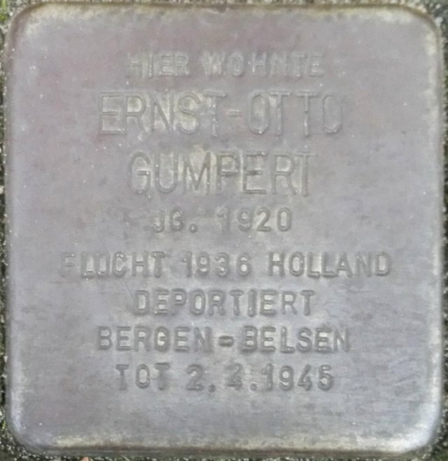 Stolperstein Parchim Gumpert Ernst-Otto