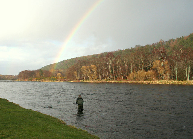 File:Under the rainbow in the Rock Pool on the Spey - geograph.org.uk - 724773.jpg