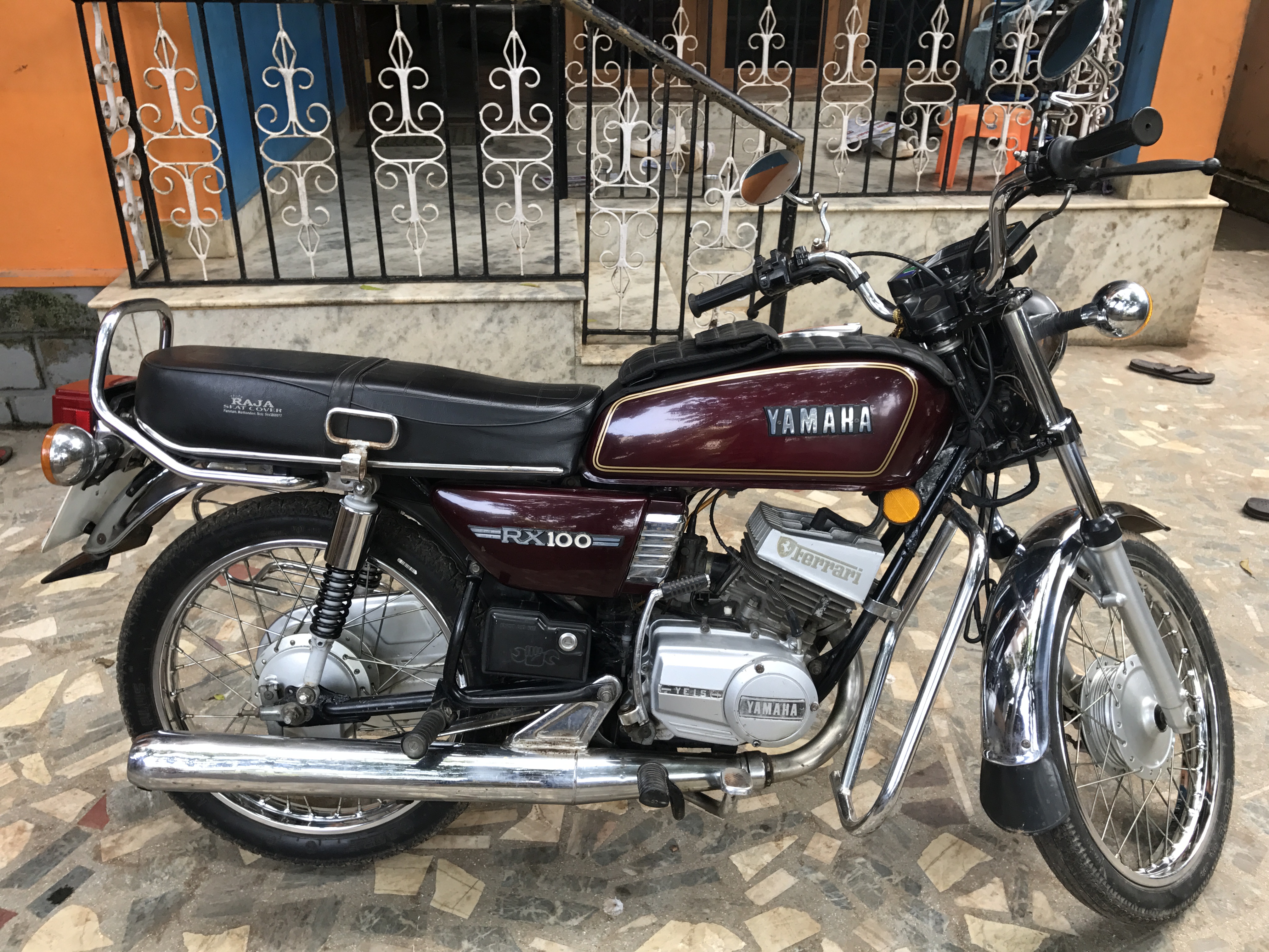 yamaha rx100 engine cover