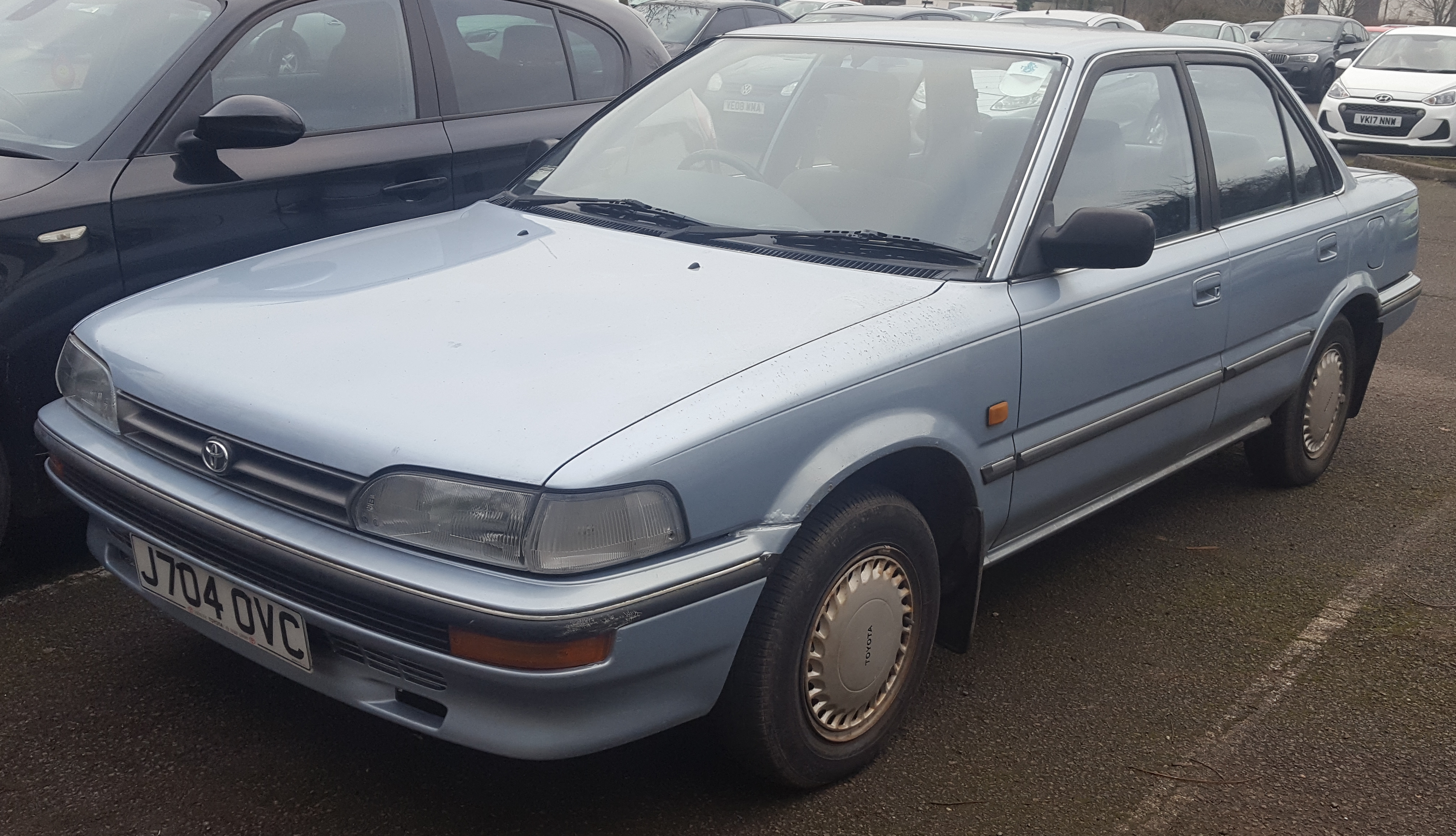 File 1991 Toyota Corolla Gl 1 3 Front Jpg Wikimedia Commons