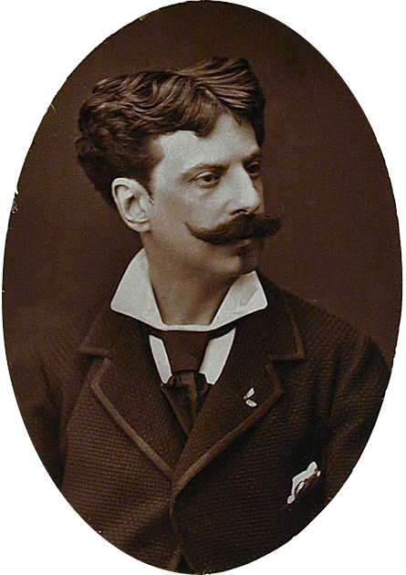 Alphonse de Neuville in a Woodburytype (c. 1880)