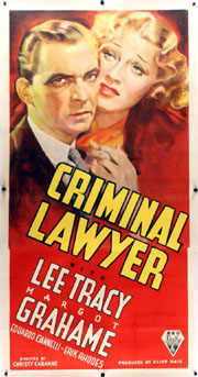 <i>Criminal Lawyer</i> (1937 film) 1937 American drama film directed by Christy Cabanne