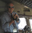 Edwin Hutchins on board an airline flight deck.
