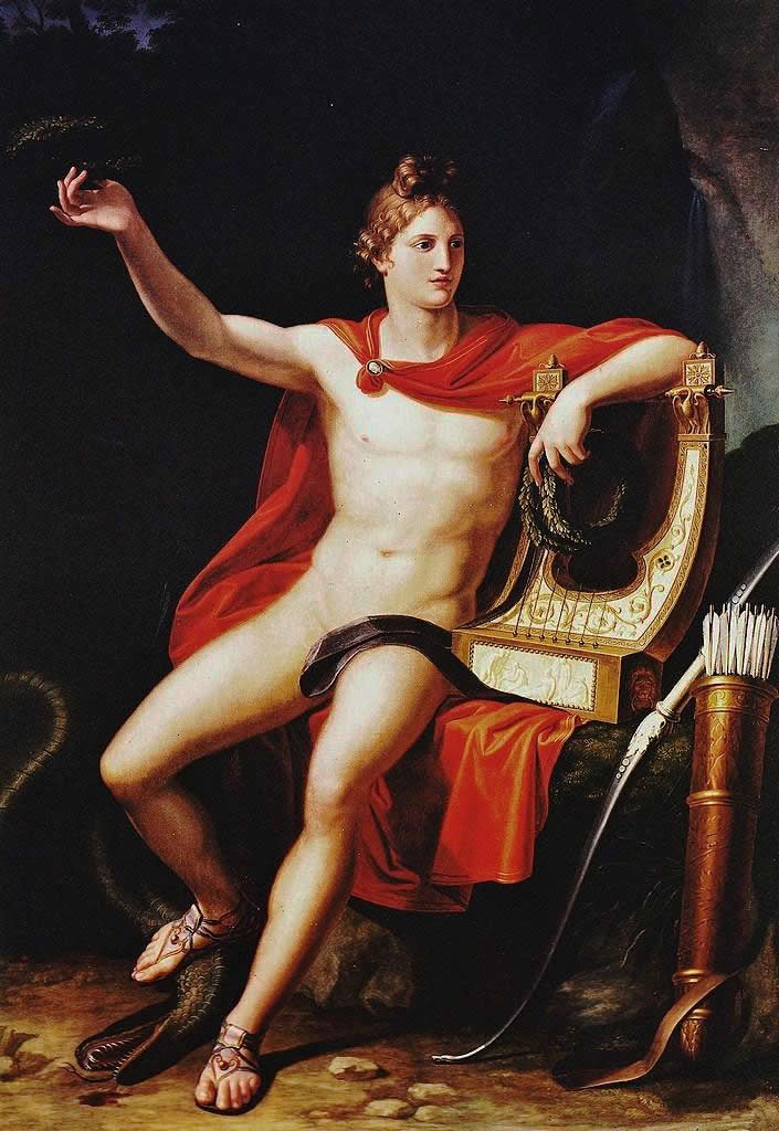 Pietro Benvenuti - Apollo Winner of the Serpent Python, 1813.jpg