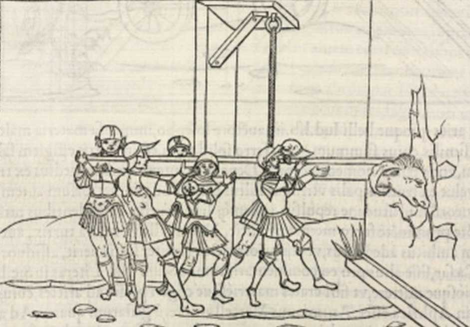 Extract of ''De Re Militari'', printed in 1534 in [[Paris