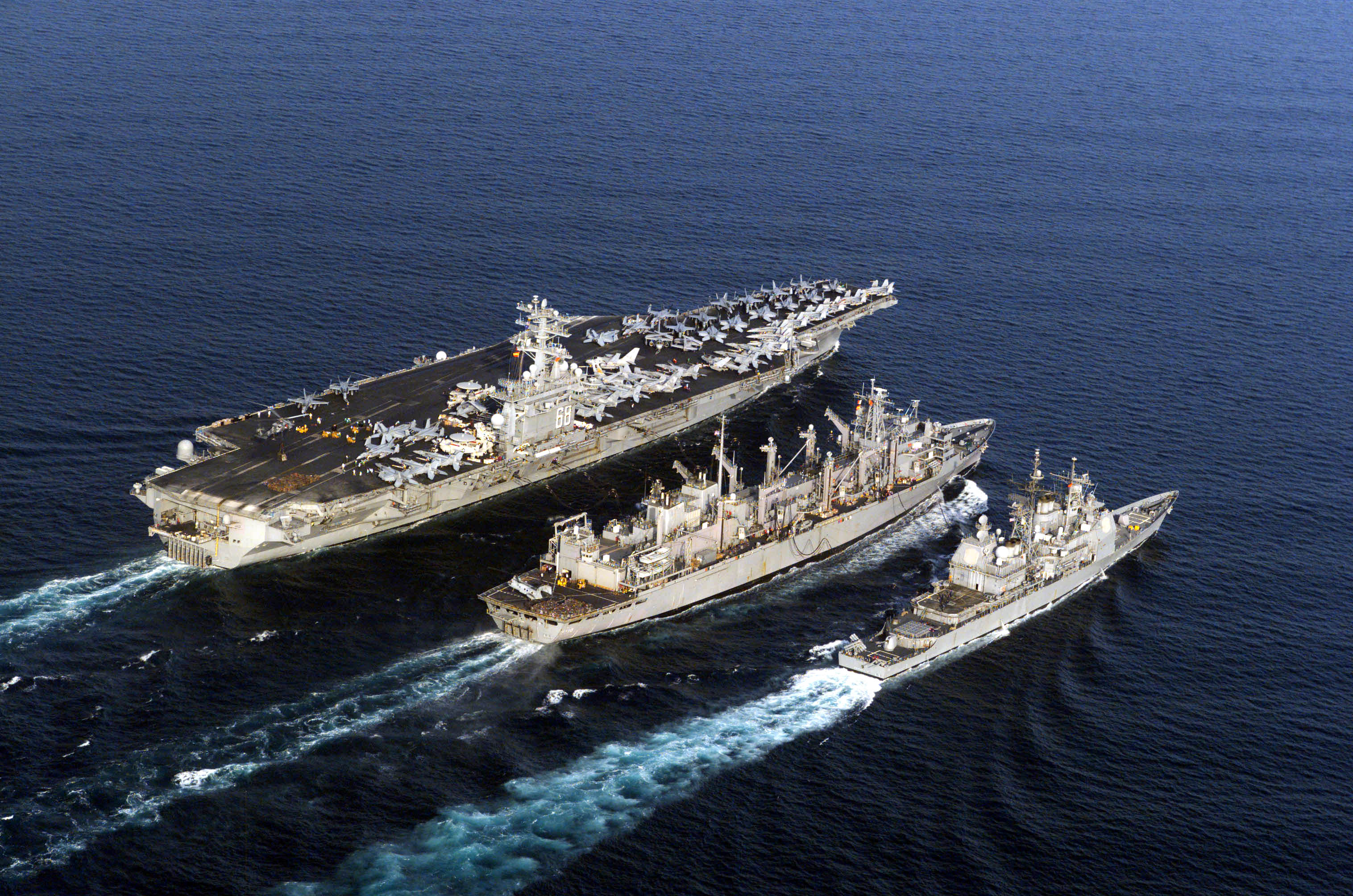 File:USS Nimitz USS Bridge and USS Princeton participate ...