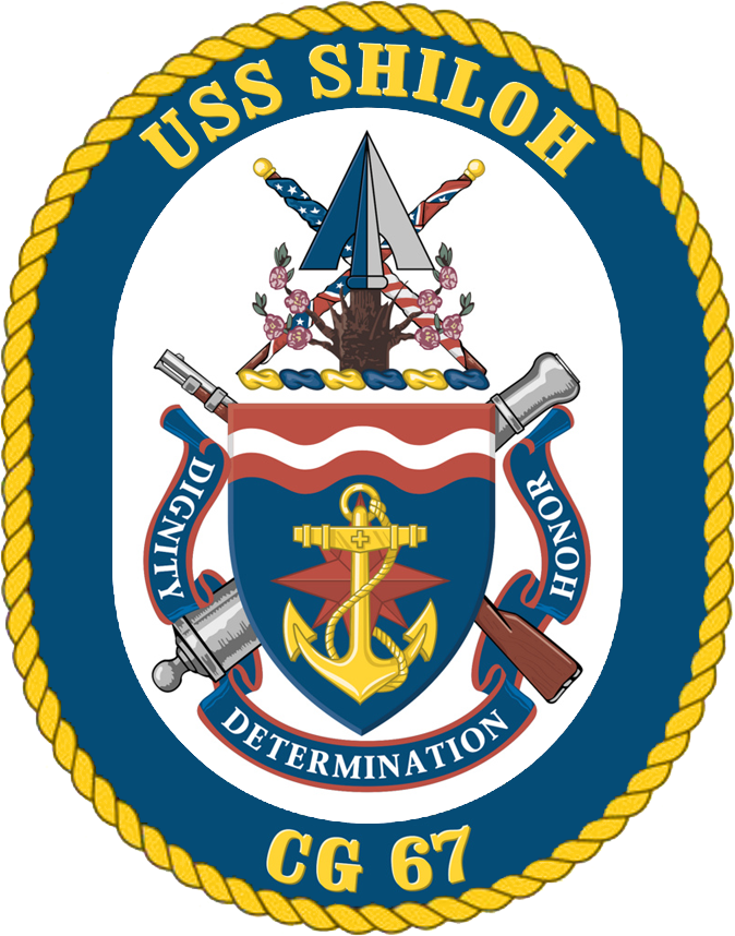 【★非常レア★米軍放出品】USS CG67 SHILOH船マーク付きブランケット