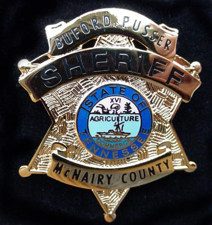 Buford Pusser's official sheriff badge