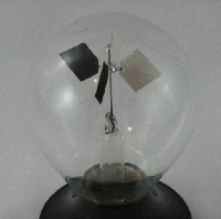 Crookes radiometer from Wikipedia.