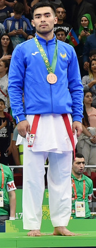 Dastonbek Otabolaev Karate at the 2017 Islamic Solidarity Games 5 (cropped).jpg