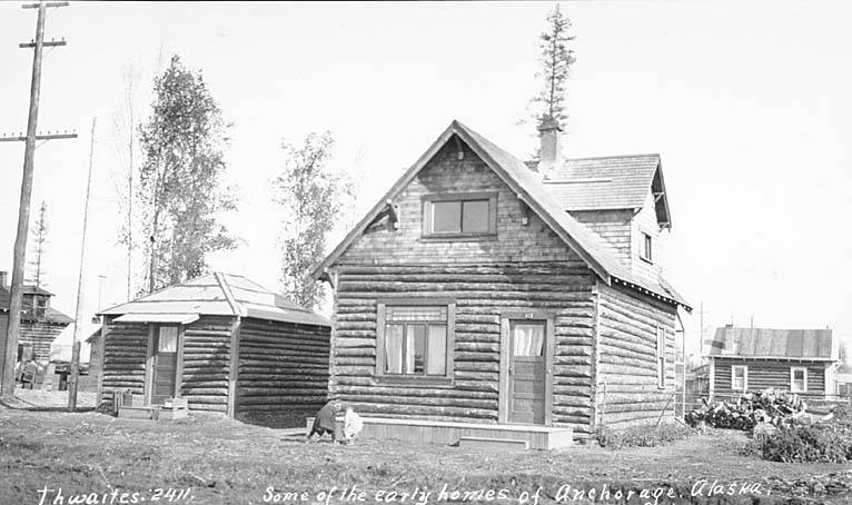 File:Early log homes of Anchorage, ca 1916 (THWAITES 180).jpeg
