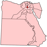 استان قلیوبیه در نقشه مصر