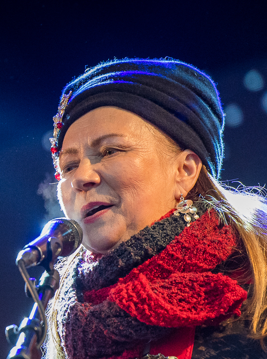 Mari Boine performing in 2018