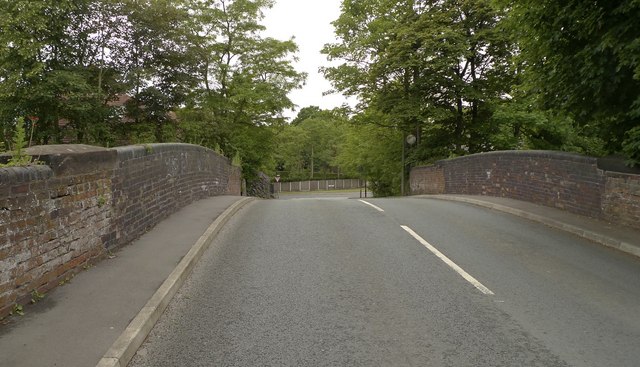 File:Road over the railway near Ashley Heath, Hale - geograph.org.uk - 1921511.jpg