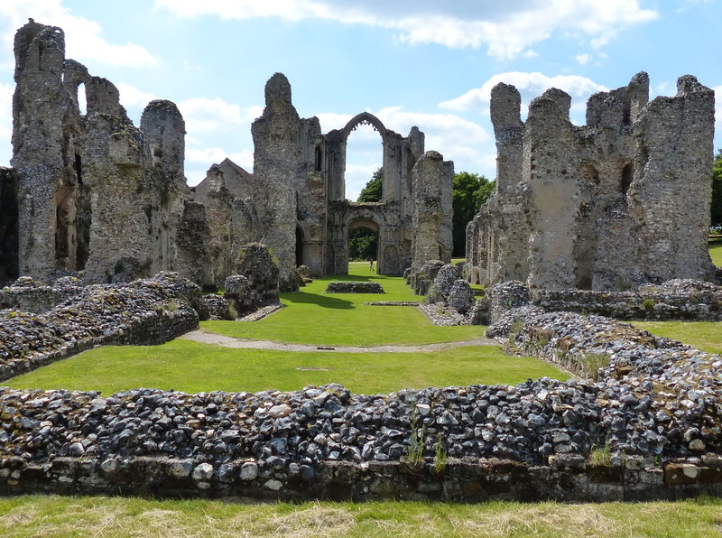 The ruins of Castle Acre Priory - geograph.org.uk - 5447650