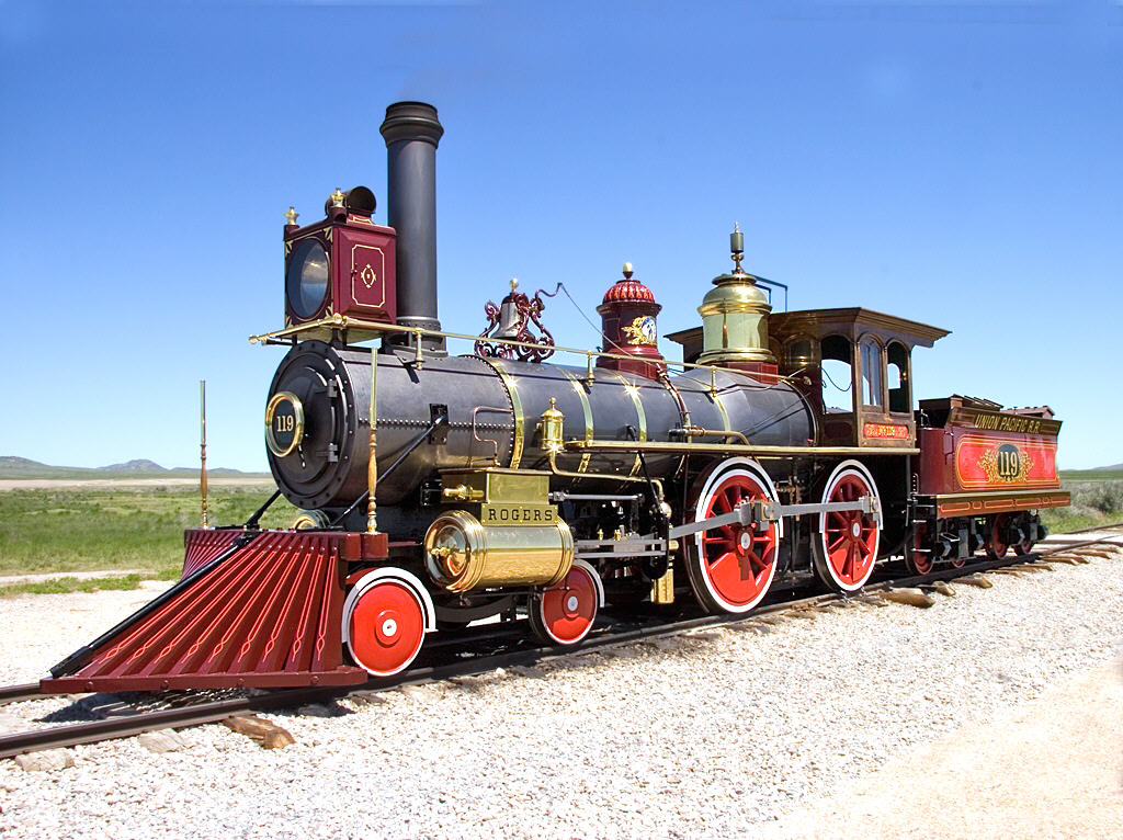 119 Steam Locomotive Model 21" Golden Spike Train New Union Pacific Railroad No 