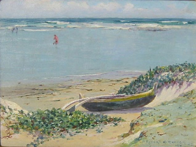 File:'Beached Canoe' by D. Howard Hitchcock, 1916.JPG