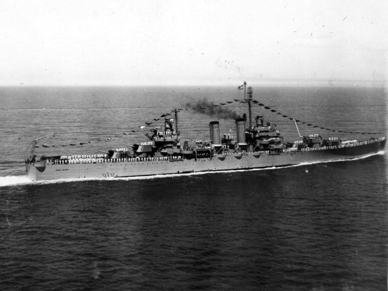 File:Argentine cruiser ARA General Belgrano (C-4) underway in the 1950s.jpg