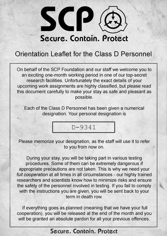 Documents - Official SCP - Containment Breach Wiki