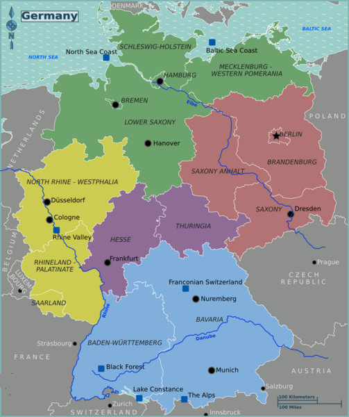 Map of Germany (Source » Wikimedia)