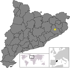 Santa Coloma de Farners - Mapa