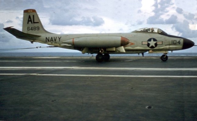 File:McDonnell F2H-3 landing CVA-42 1958.jpg