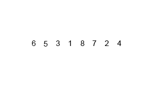 An example of bubble sort