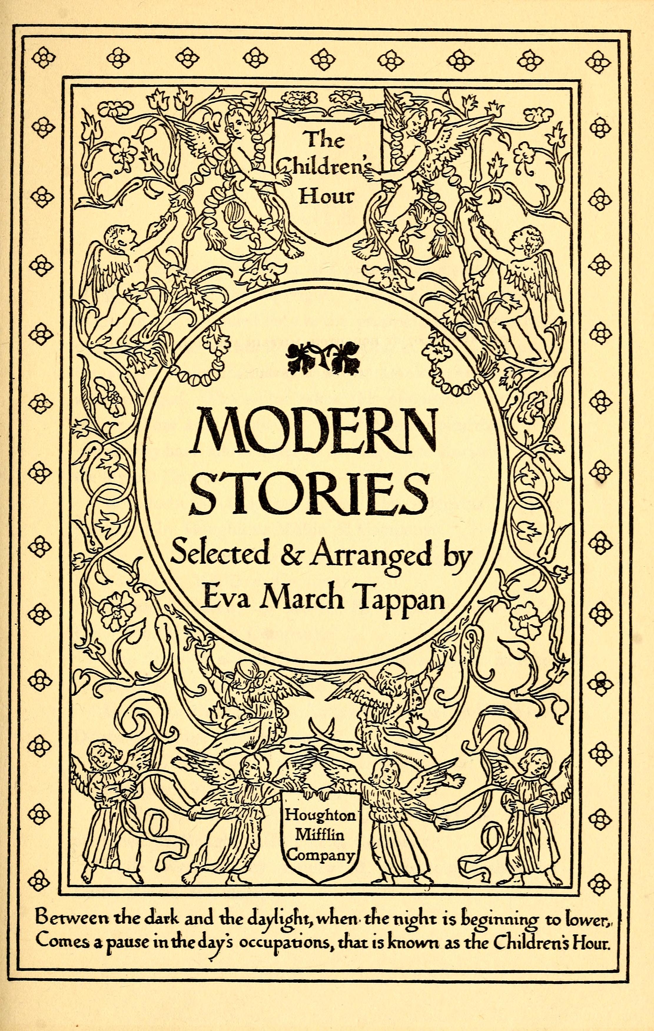 ''Modern Stories'' Selected & Arranged by Eva March Tappan (1907)
