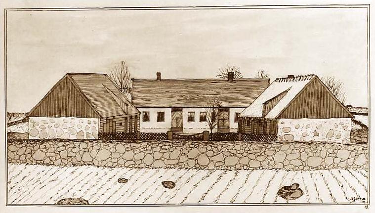 File:N. Sandby Hässlehom 1882 Truedsgården (farm) by Nils Karlsson.jpg