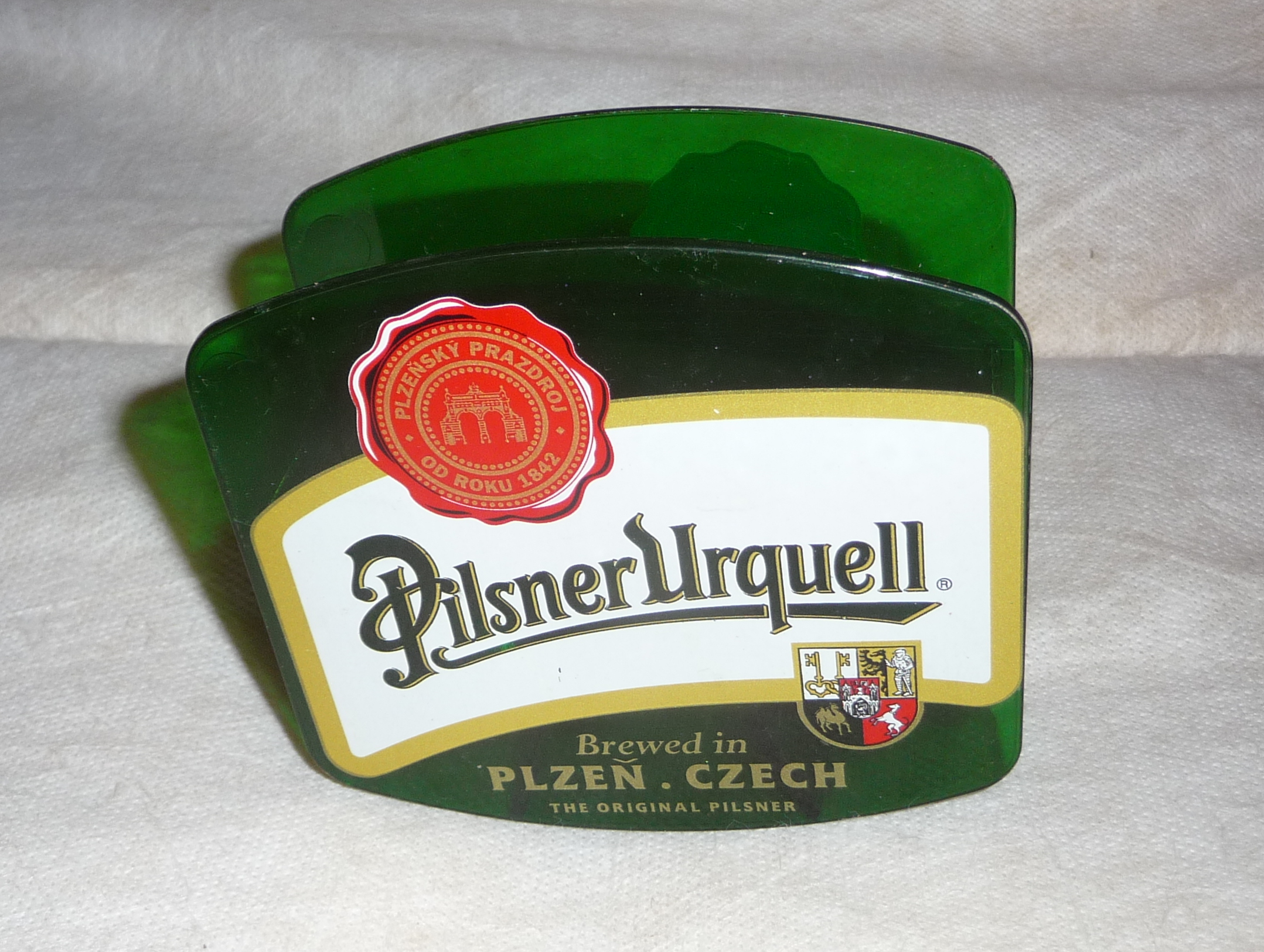 File Pilsner Urquell beer coaster holder 2 .jpg Wikimedia Commons