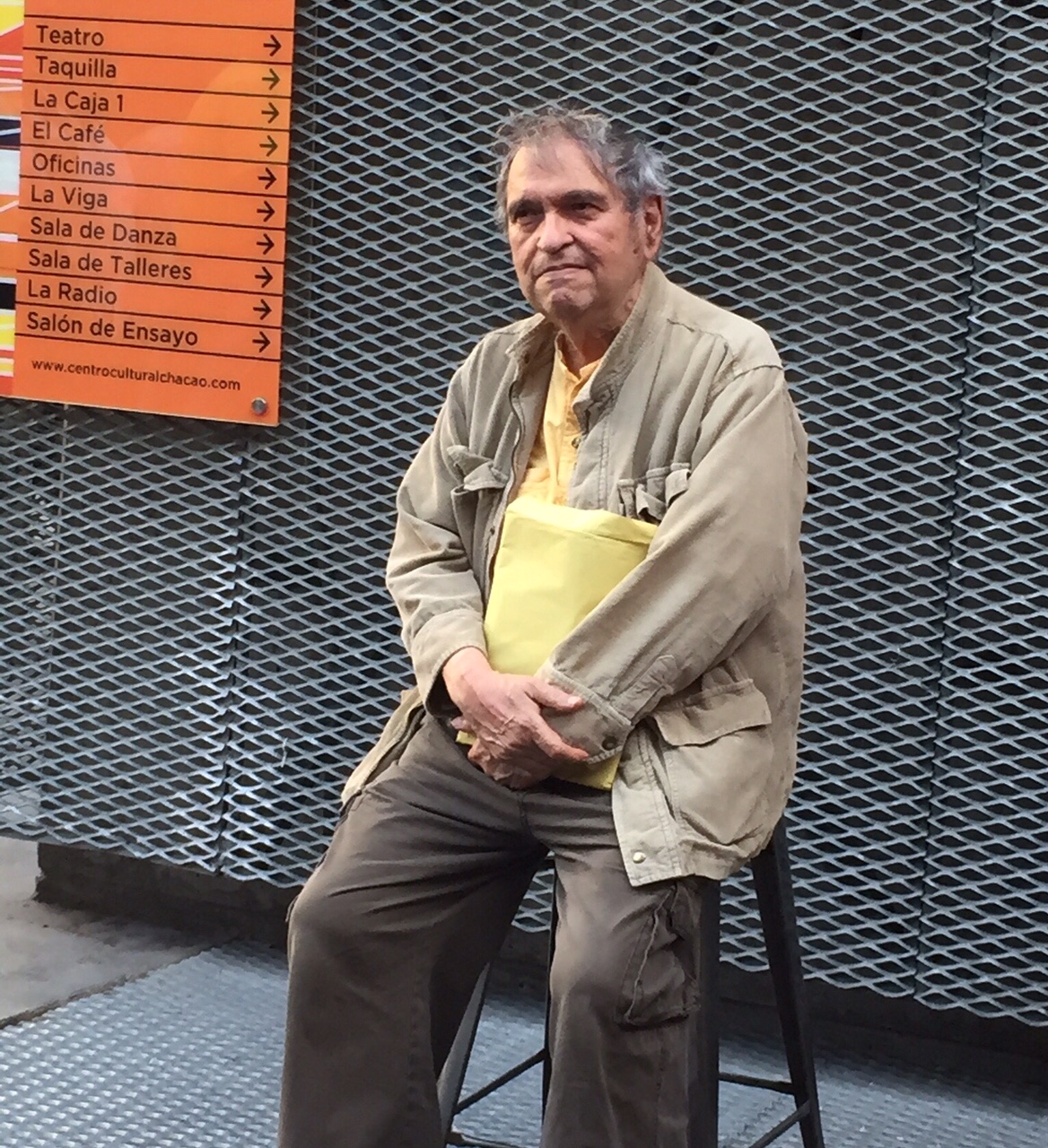 Rafael Cadenas en el Centro Cultural Chacao, 2015.